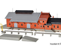 Kibri H0 - 39462 - H0 Güterhalle mit Lademaß und Freiladerampe - Artikelbild