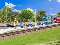 Kibri H0 - 39557 - H0 Moderner Bahnsteig mit LED-Beleuchtung