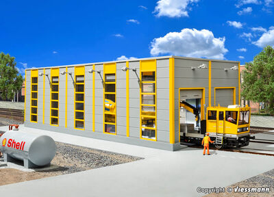 Kibri H0 - 39252 - H0 Wartungshalle GleisBau, modern - Artikelbild