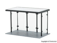 Kibri H0 - 38179 - H0 Bushaltestelle mit Flachdach - Artikelbild