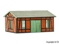 Vollmer - 47556 - N Werkstatt mit Ziegel-/Fachwerkfassade - Polyplate Bausatz - Artikelbild
