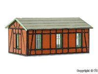 Vollmer - 47556 - N Werkstatt mit Ziegel-/Fachwerkfassade - Polyplate Bausatz - Artikelbild