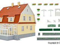 Kibri H0 - 38700 - H0 Wohnhaus mit Wintergarten - Artikelbild