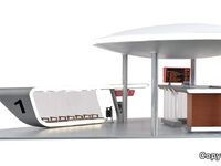 Kibri H0 - 39006 - H0 Moderner Busbahnhof Hauptgebäude mit einer Haltestation inkl. LED-Beleuchtung - Artikelbild