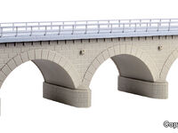 Kibri H0 - 39721 - H0 Steinbogenbrücke mit Eisbrecherpfeilern gerade, eingleisig - Artikelbild