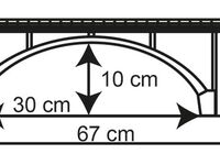 Kibri H0 - 39740 - H0 Spannbeton-Bogenbrücke, eingleisig - Artikelbild