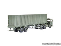 Kibri H0 - 18068 - H0 Bundeswehr MAN 3-achs Zugmaschine mit 40‘ Containerauflieger - Artikelbild