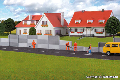 Kibri H0 - 38624 - H0 Schallschutzwand, grau - Artikelbild
