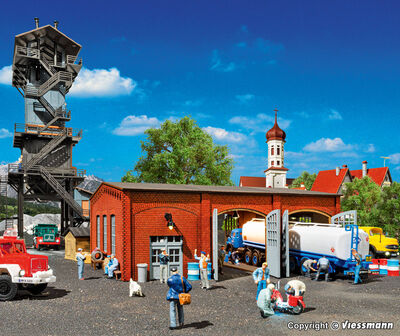 Vollmer H0 - 45642 - H0 LKW-Werkstatt - Polyplate Bausatz - Artikelbild