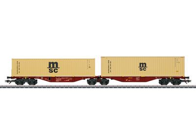Märklin H0 - 47816 - Doppel-Containertragwagen Sggrss 80 - Artikelbild