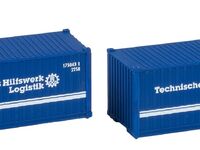 Faller H0 - 182005 - 20 Container THW, 2er-Set - Artikelbild