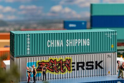 Faller H0 - 182101 - 40 Container CHINA SHIPPING - Artikelbild