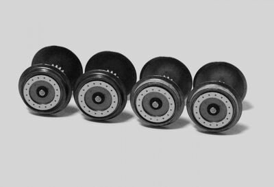 Piko H0 - 56182 - Radsatz für E-Lok Vectron bedruckt und profiliert, 4 Stck, (DC) - Artikelbild