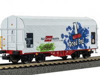 Piko H0 - 58982 - Schiebeplanenwagen Rail Cargo Austria VI mit Graffiti - Artikelbild