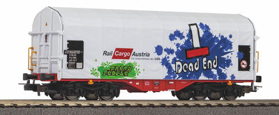 Piko H0 - 58982 - Schiebeplanenwagen Rail Cargo Austria VI mit Graffiti - Artikelbild