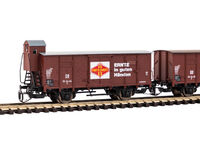 Piko TT - 47033 - TT 2er Set Gedeckter Güterwagen G02 DR III Fortschritt - Artikelbild
