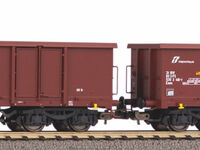Piko H0 - 58238 - 2er Set Offene Güterwagen Eaos FS V mit Sandladung