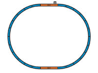 Piko H0 - 57143 - Start-Set mit Bettung Güterzug mit Klemmbaustein-Wagen R/C - Artikelbild