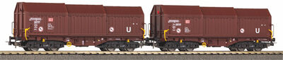 Piko H0 - 58293 - 2er Set Teleskophaubenwagen DB Cargo VI - Artikelbild