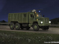 Viessmann H0 - 8065 - H0 MAGIRUS Feuerwehr 3-achs mit Rundumleuchte, Militär, Basis, Funktionsmodell - Artikelbild