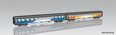 Piko H0 - 28336 - 2er Set Schnellzugwagen 111Ah und 112Ag PL-PKP IC - Artikelbild