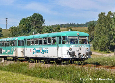 Piko H0 - 52150 - Sound-Dieseltriebwagen BR 798 + Steuerwagen Ulmer Spatz DB AG V, inkl. PIKO Sound-Decoder - Artikelbild