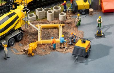 Faller - 130730 - Baumaschinen-Set Max Bögl - Artikelbild