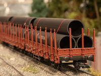 Märklin H0 - 46563 - Rungenwagen-Set 1 mit Stahlröhren-Beladung - Artikelbild