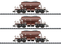 Trix N - 15465 - Wagen-Set Dienstgüterschotterwagen