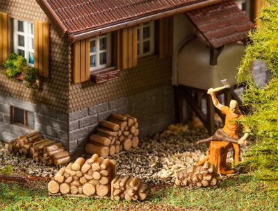 Faller H0 - 180940 - 6 Kleine Brennholzstapel - Artikelbild