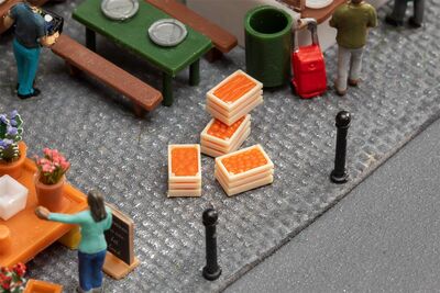 Faller H0 - 180868 - 4 Marktkisten mit Gemüse - Artikelbild