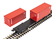 Piko TT - 47727 - TT Containertragwagen 2 x 20 DSR DR IV - Artikelbild