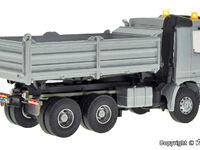 Viessmann H0 - 8037 - H0 MB ACTROS 3-achs Muldenkipper mit Rundumleuchten, silber, Funktionsmodell - Artikelbild