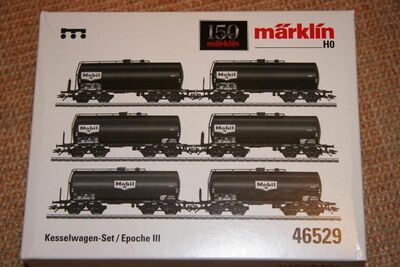 15.12. Märklin 46529 Kesselwagenset MOBIL-Oil DB - Artikelbild
