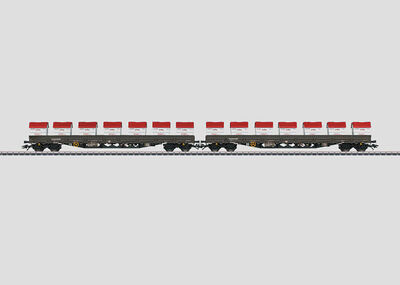 Märklin H0 - 47029 - Niederbordwagen-Set. - Artikelbild