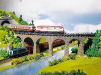 Faller - 222586 - 2 Viaduktbrücken, gebogen