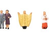 Faller - 155605 - Hochzeitspaar mit Pfarrer