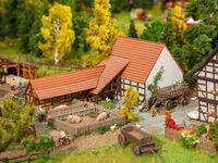Faller N - 232371 - Landwirtschaftliches Gebäude mit Zubehör