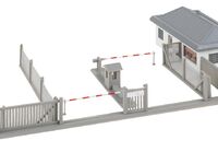 Faller H0 - 144102 - Wachgebäude mit Schlagbaum - Artikelbild