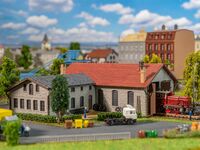 Faller N - 222106 - Zweiständiger Lokschuppen mit Werkstatt