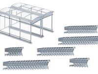Faller H0 - 180606 - Moderner Einkaufswagen-Unterstand - Artikelbild