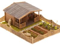 Faller H0 - 180493 - Schrebergarten mit großem Gartenhäuschen - Artikelbild