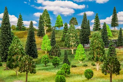 Faller H0 - 181536 - 50 Mischwaldbäume, sortiert - Artikelbild